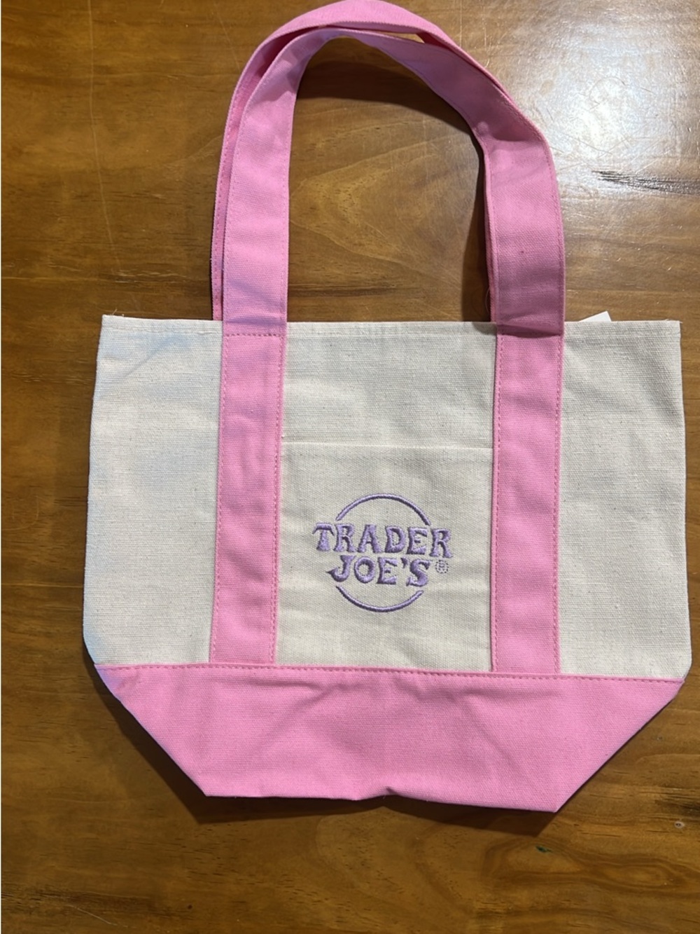 Trader Joe’s Mini Tote Bags - Pastel pink - Picture 2 of 2